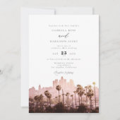 Watercolor Los Angeles California Einladung (Vorderseite)