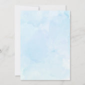 Watercolor Macaroons Baby Boy Birthday Party Invit Einladung (Rückseite)