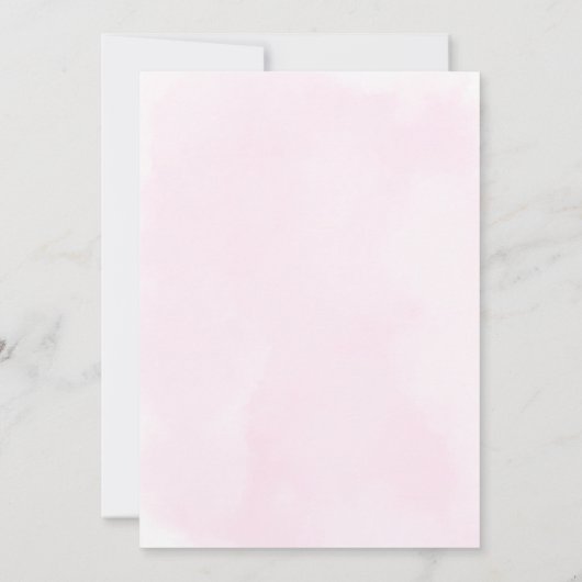 Watercolor Macaroons Baby Dusche Einladung (Rückseite)