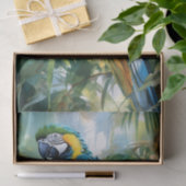 Watercolor Macaw Tropical Decoupage Seidenpapier (Geschenk)