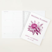 Watercolor Magenta Peony-Wedding-Planner Planer (Anzeige)