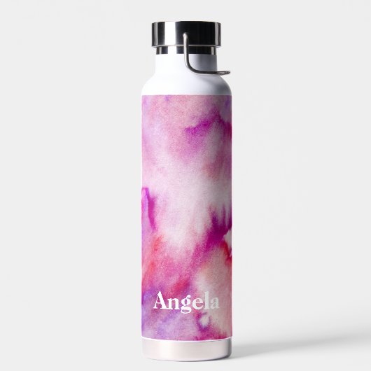 Watercolor magenta wash trinkflasche (Links)