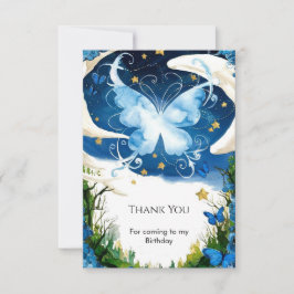 Watercolor Magic Butterfly Geburtstag Dankeskarte