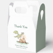 Watercolor Magic Dragon Mountain Boy Baby Dusche Geschenkschachtel (Offen)