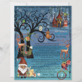 Watercolor Magical  Letter from Santa | Reindeer  (Vorderseite)