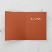 Watercolor Magical Owl mit Regenbogenfedern Karte (Innenseite)