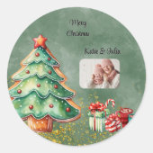 Watercolor Magical Runder Aufkleber (Vorderseite)