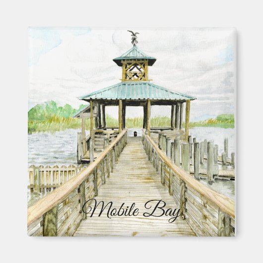 Watercolor-Magnet für die mobile Bucht Magnet (Vorne)