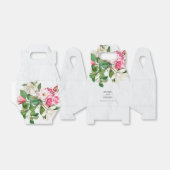 Watercolor Magnolia Blume Hochzeit Geschenkschachtel (Ungefaltet)