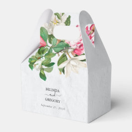 Watercolor Magnolia Blume Hochzeit Geschenkschachtel