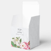 Watercolor Magnolia Blume Hochzeit Geschenkschachtel (Geöffnet)