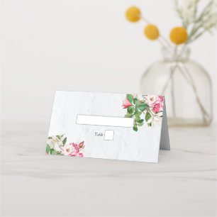 Watercolor Magnolia Blume Hochzeit Platzkarte
