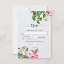 Watercolor Magnolia Blume Hochzeit