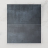 Watercolor Magnolia Blume Hochzeit Schwarz-weiß Platzkarte (Innenseite Aufgefaltet)