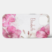 Watercolor Magnolia Blume iPhone Gehäuse Case-Mate iPhone Hülle (Rückseite (Horizontal))