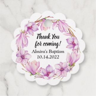 Watercolor Magnolia Blume Krautaufkleber Geschenkanhänger