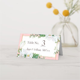 Watercolor Magnolia Blush Wedding Platzkarte