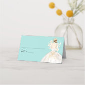 Watercolor Magnolia Brautparty Platzkarte (Vorderseite)