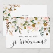 Watercolor Magnolia Cotton Garland Jr. Bridesmaid (Vorne/Hinten)