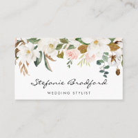 Watercolor Magnolia Cotton Garland