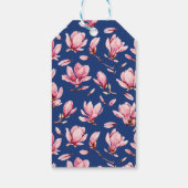 Watercolor Magnolias Geschenkanhänger (Rückseite)
