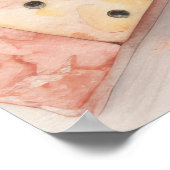 Watercolor Mahjong Art Print Poster (Ecke)