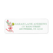 Watercolor Mahjong Christmas Cocktail Address (Vorne)