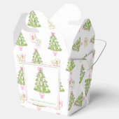 Watercolor Mahjong Christmas Tree Party Geschenkschachtel (Geöffnet)