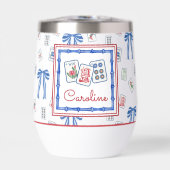 Watercolor Mahjong Tiles & Bows Party (Vorderseite)