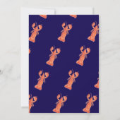 Watercolor Main Catch Lobster Bridal Shower Einladung (Rückseite)