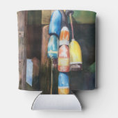 Watercolor Maine Hummer Buoy Coastal kann kühlen Dosenkühler (Rückseite)