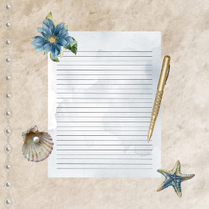 Watercolor Majestic Mia Writer Paper