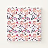 Watercolor-Makeup-Muster Notizblock (Rückseite)