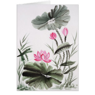 Watercolor-Malerei der Lotos-Blume