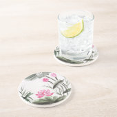 Watercolor-Malerei der Lotos-Blume Getränkeuntersetzer (Seite)