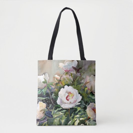 Watercolor-Malerei der schönen Blumen Tasche (Vorderseite)