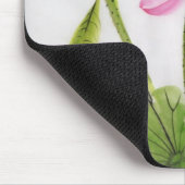 Watercolor-Malerei von Lotos-Blume 2 Mousepad (Ecke)