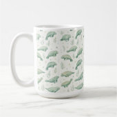 Watercolor Manatee Mug Kaffeetasse (Links)