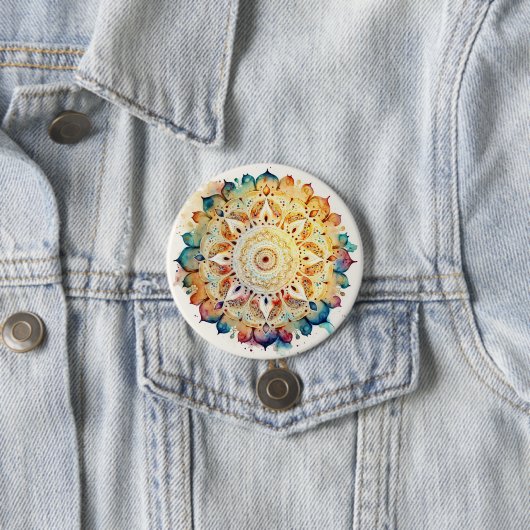 Watercolor Mandala Button (Beispiel)