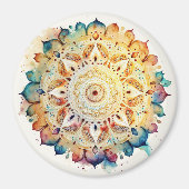 Watercolor Mandala Magnet (Vorne)