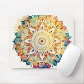 Watercolor Mandala Mousepad (Mit Mouse)