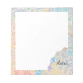 Watercolor mandala Notizblock (Vorderseite)