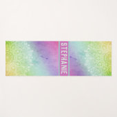 Watercolor Mandala Yogamatte (Vorderseite (Horizontal))