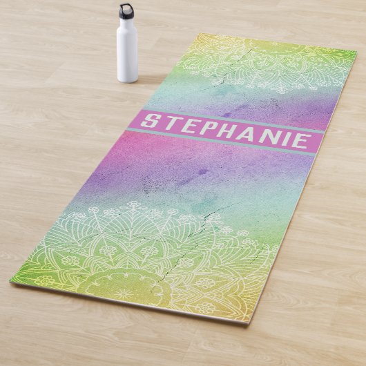 Watercolor Mandala Yogamatte (Beispiel)