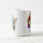 WATERCOLOR MARDI GRAS MASKS & FEATHERS KAFFEETASSE (Mittel)