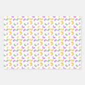 Watercolor Mardi Gras Party Geschenkpapier Set (Vorderseite 2)