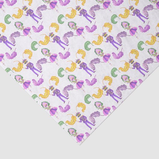 Watercolor Mardi Gras Party Seidenpapier (Ausschnitt)