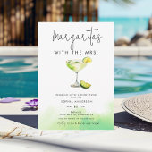 Watercolor Margarita Lime Bridal Shower Einladung