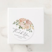 Watercolor Mauve Blume Kinderdusche Danke Geschenkanhänger (Beispiel)