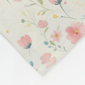 watercolor meadow bloom fleecedecke (Ecke)